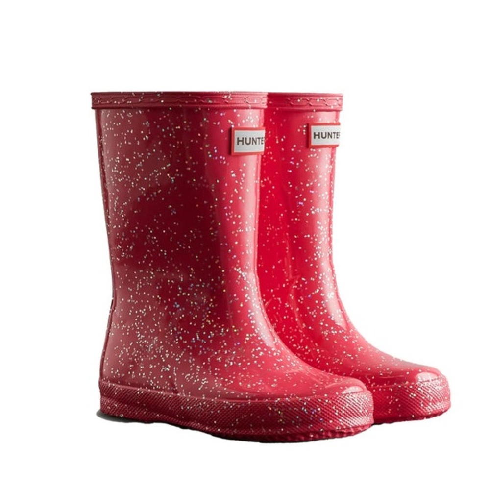 Hunter pink glitter rain boots toddler 8